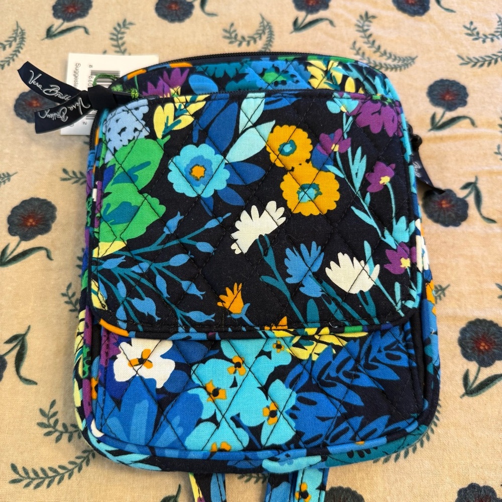 NWT Vera Bradley Mini Hipster in Midnight Blues Pattern - Picture 2 of 6